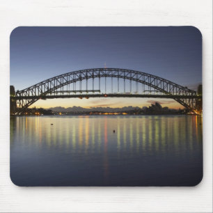 Sydney Harbour Bridge and Sydney Opera House at Mouse Mat