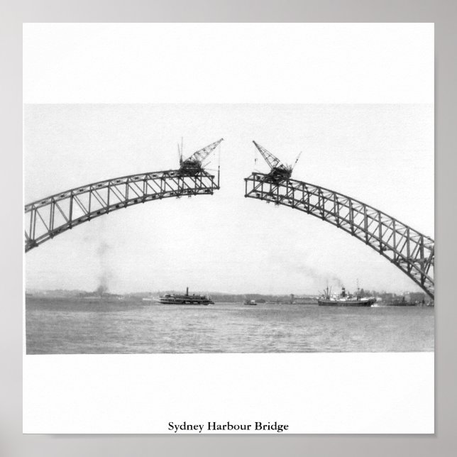 Sydney Harbour Bridge, Australia Poster (Front)