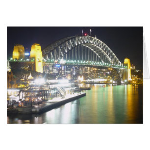 sydney harbour bridge night