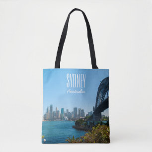 Sydney Harbour Bridge & Opera House Skyline Tote Bag
