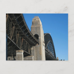 sydney harbour bridge pylon postcard