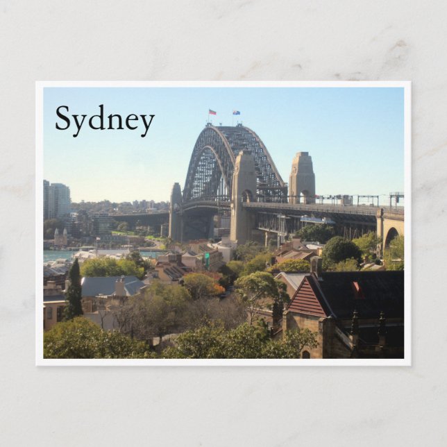 sydney harbour bridge view postcard (Front)