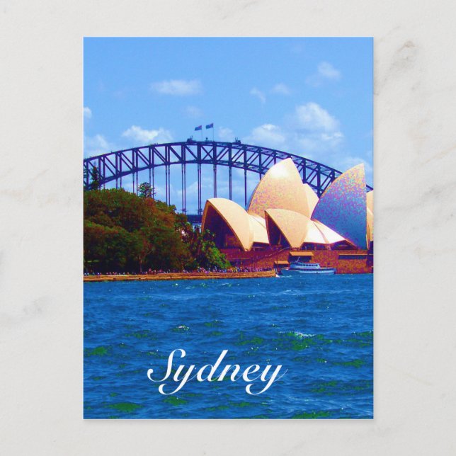 sydney harbour colours postcard (Front)