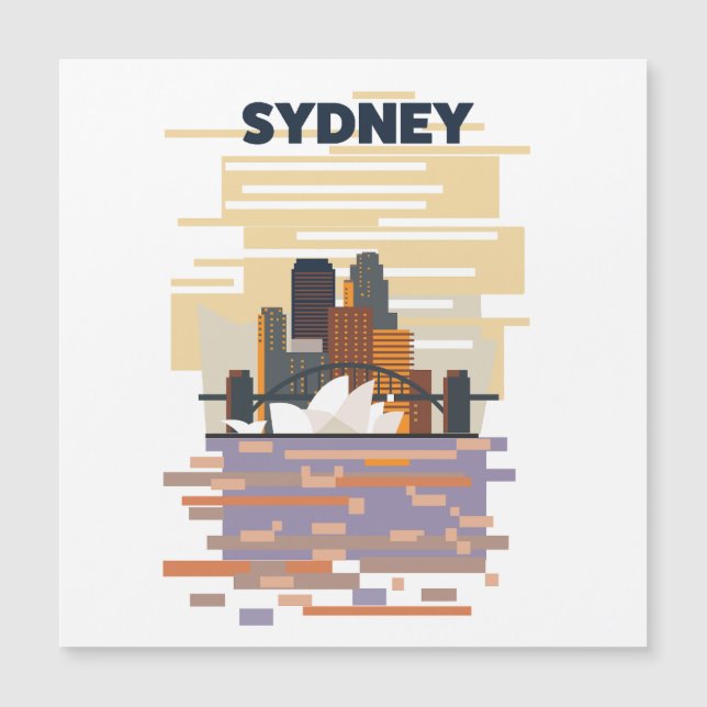 Sydney Harbour Magnetic Invitation (Front)