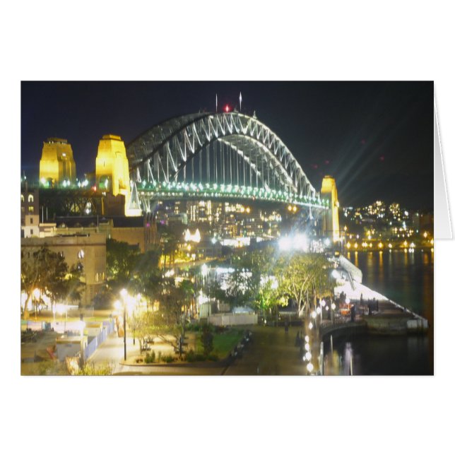 sydney harbour night bridge (Front Horizontal)
