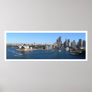 Sydney Harbour, Opera House, Skyline, Panoramic Poster
