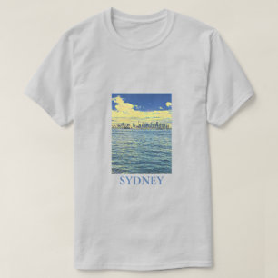 Sydney Harbour skyline travel art T-Shirt