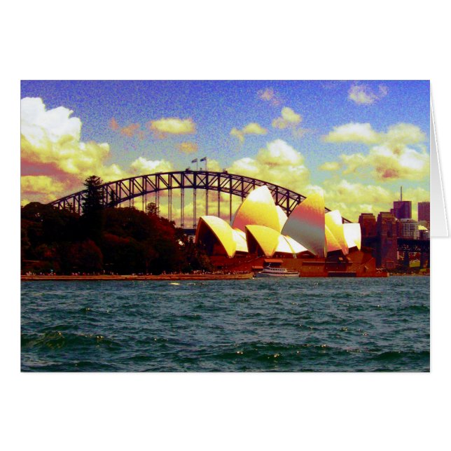 sydney harbour stylised (Front Horizontal)