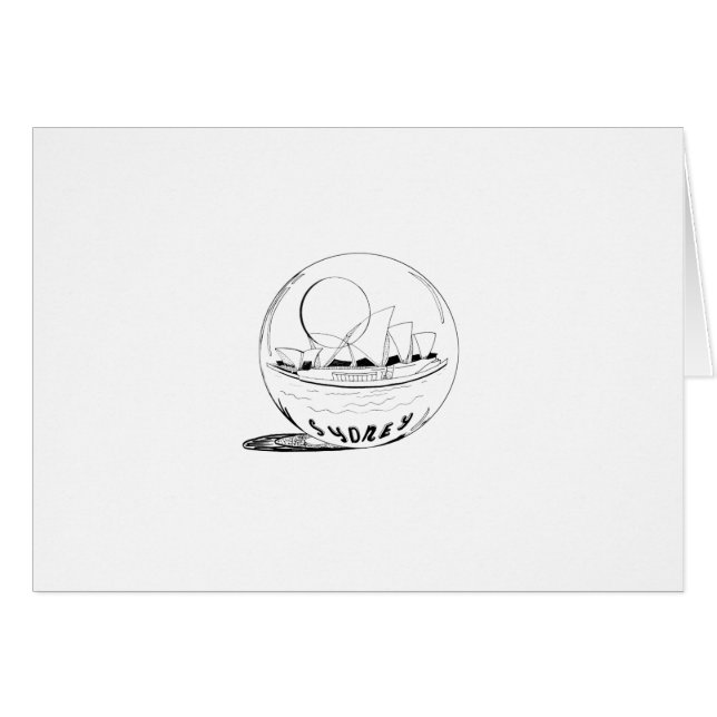 Sydney in a glass globe (Front Horizontal)