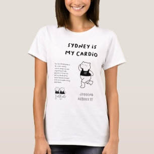 Sydney is My Cardio Jogging Cat T-Shirt