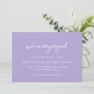 Sydney Lavender Modern Wedding Save The Date