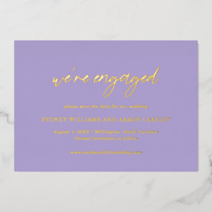 Sydney Lavender Modern Wedding Save the Date