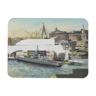 Sydney Maritime Museum from Hotel Balcony. 1998 Magnet