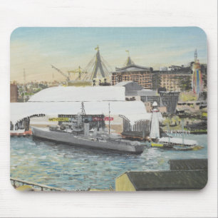 Sydney Maritime Museum from Hotel Balcony. 1998 Mouse Mat