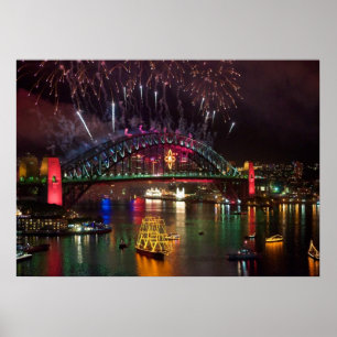 Sydney New Years Eve Fireworks Print