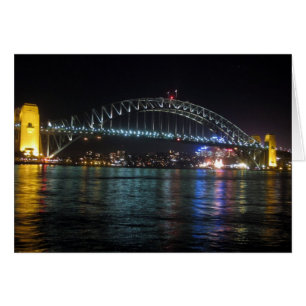 sydney night bridge