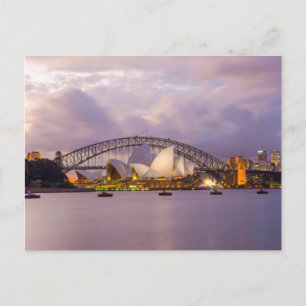 Sydney Opera and Harbour Bridge Postcard