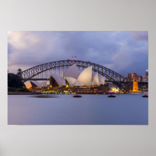 Sydney Opera at night Poster