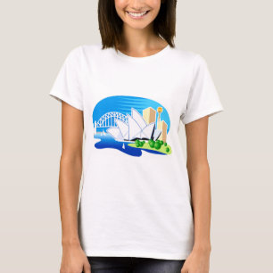 Sydney Opera House and Bridge T-Shirt