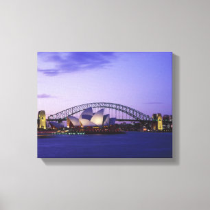 Sydney Opera House and Harbour, New South 2 Canvas Print