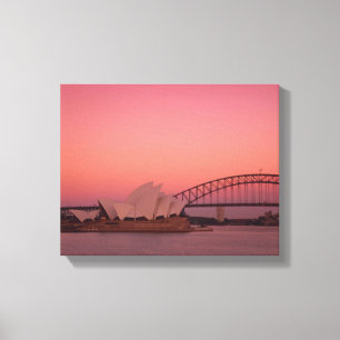 Sydney Opera House and Harbour, New South Canvas Print