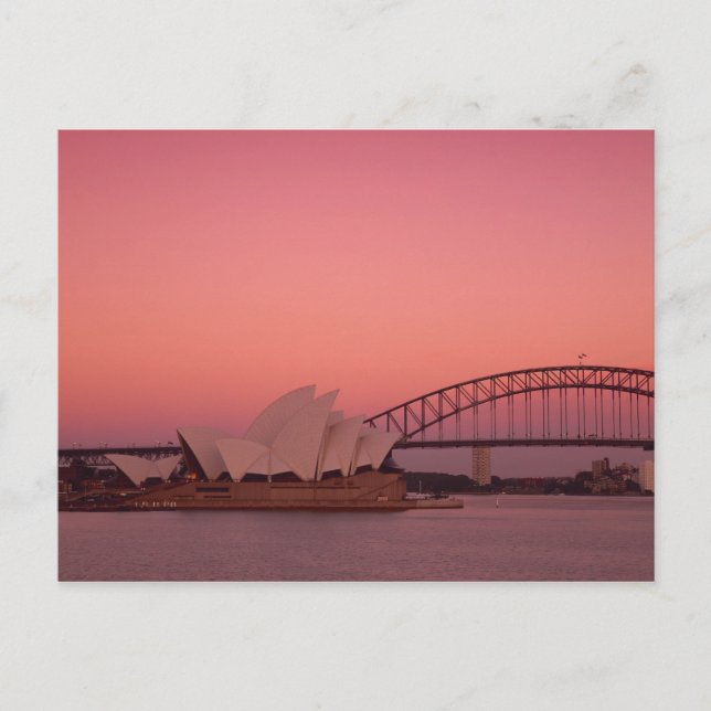 Sydney Opera House and Harbour, New South Postcard (Front)