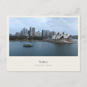 Sydney Opera House and Harbour Skyline Postcard