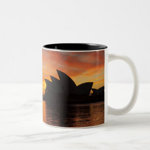 Sydney Opera House at Dawn, Sydney, New South Two-Tone Coffee Mug