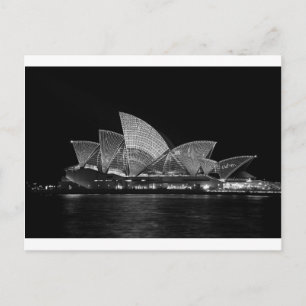 Sydney Opera House at Night Australia Postcard
