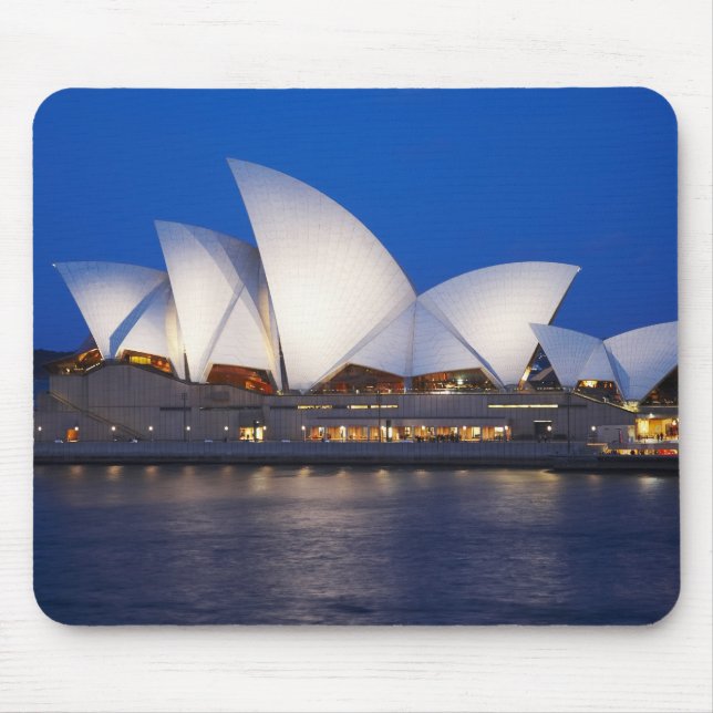 Sydney Opera House at Night, Sydney, New South Mouse Mat (Front)