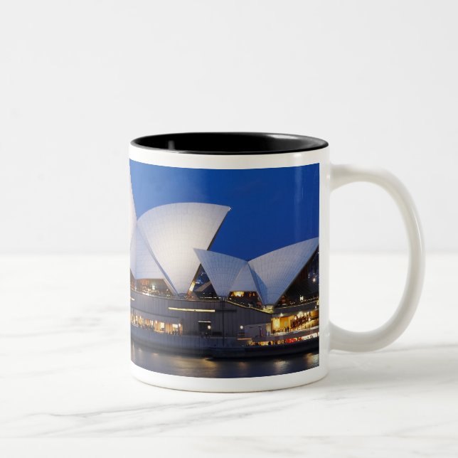Sydney Opera House at Night, Sydney, New South Two-Tone Coffee Mug (Right)