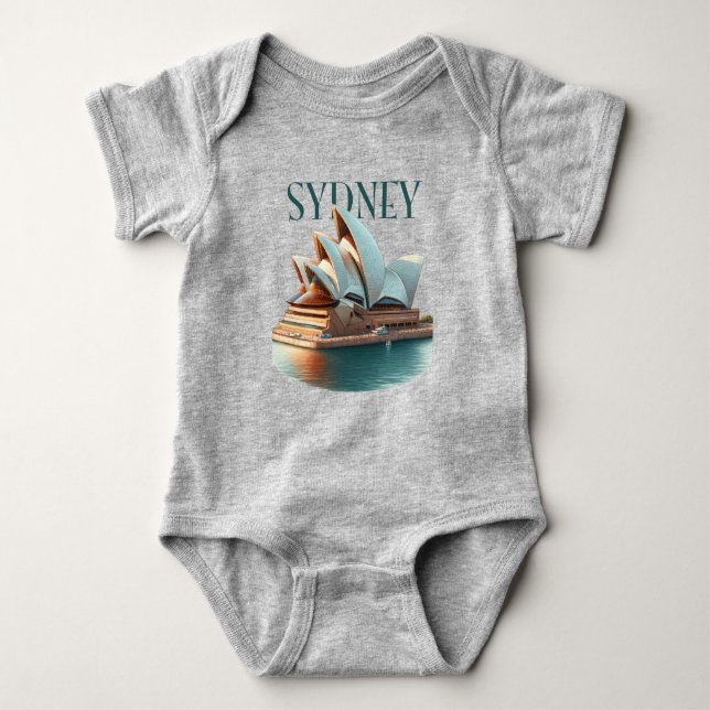 Sydney Opera House Australia Baby Bodysuit (Front)