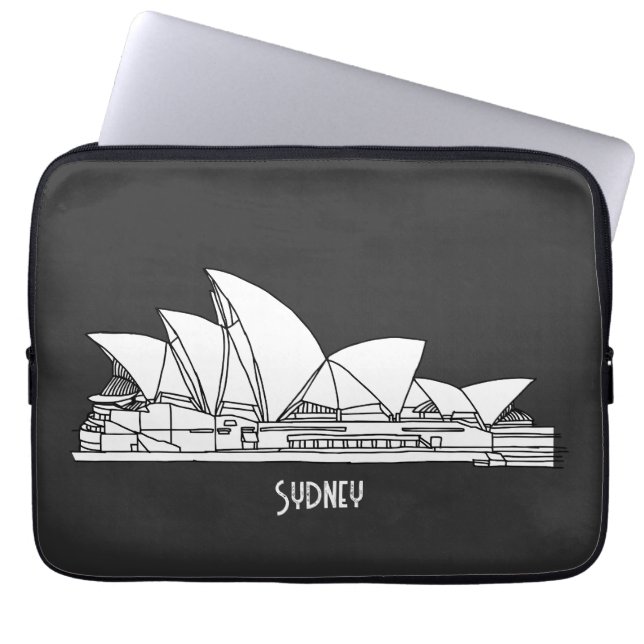 Sydney Opera House Australia drawing souvenir Laptop Sleeve (Front)