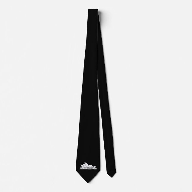 Sydney Opera House Australia drawing souvenir Tie (Front)