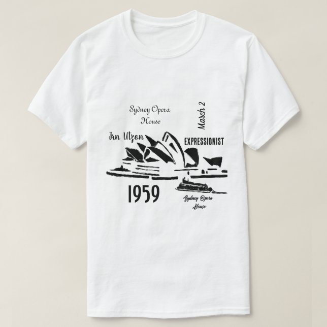 sydney opera house Australia elegant Souvenirs men T-Shirt (Design Front)