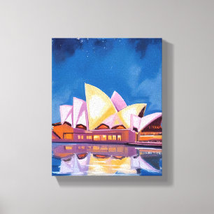 Sydney Opera House, Australia Painting Canvas Print