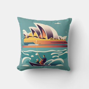 Sydney Opera House Australia painting souvenir Cushion