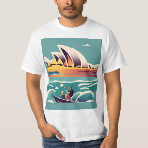 Sydney Opera House Australia painting souvenir T-Shirt