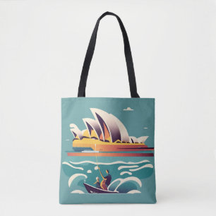 Sydney Opera House Australia painting souvenir Tote Bag