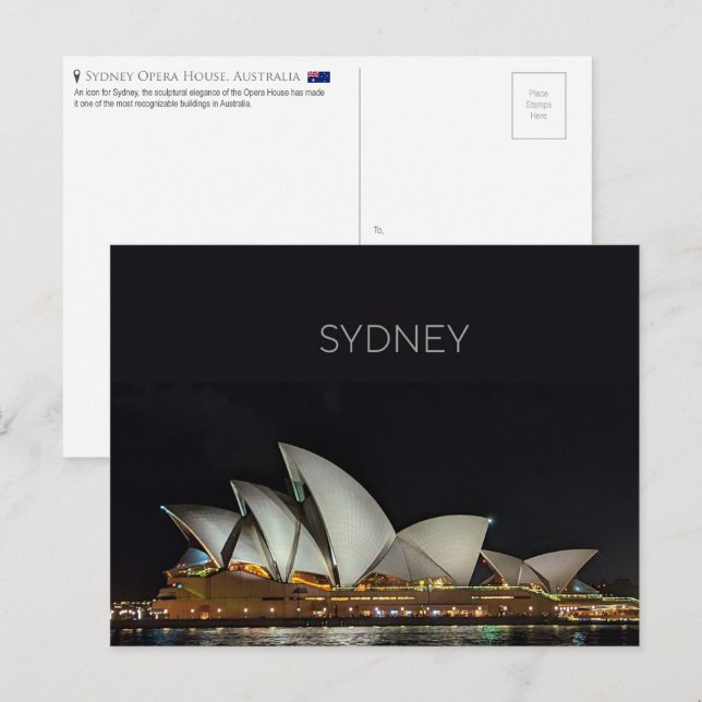 Sydney Opera House, Australia Postcard (Front/Back)