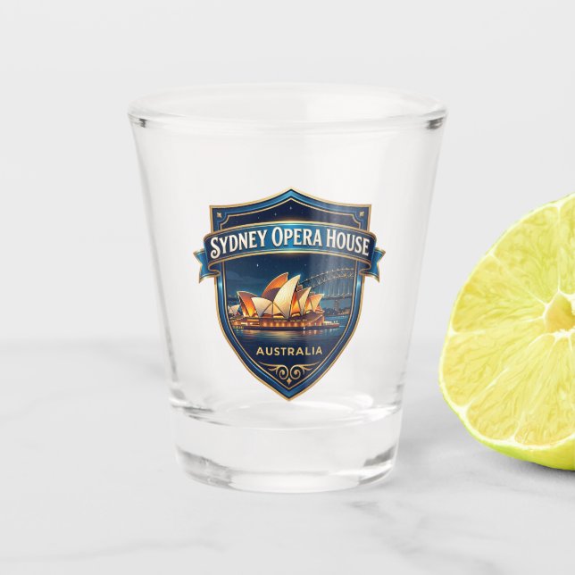 Sydney Opera House Australia Shot Glass (Front)