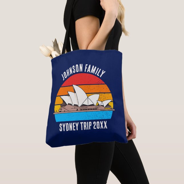 Sydney Opera House Australia Vacation Blue Tote Bag (Close Up)