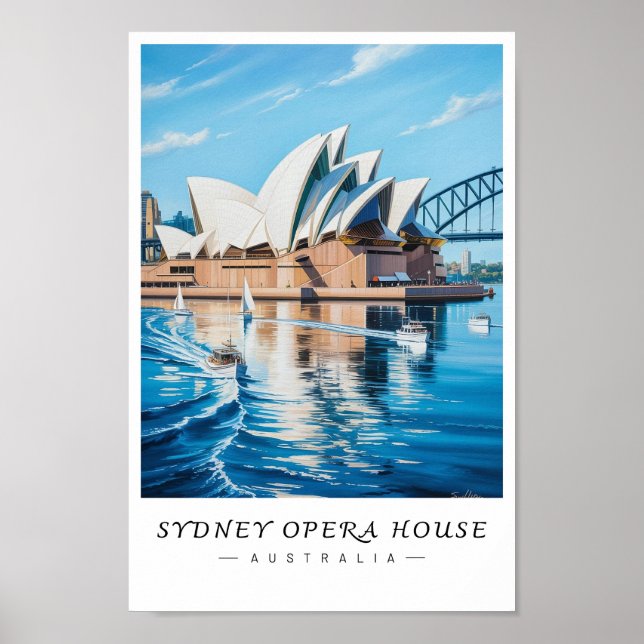Sydney Opera House Australia Wall Art (Front)