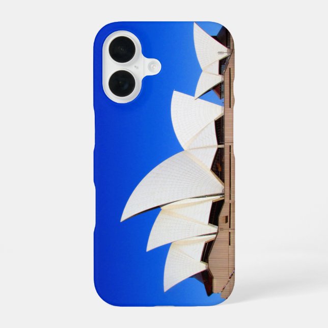 sydney opera house blue iPhone 16 case (Back)