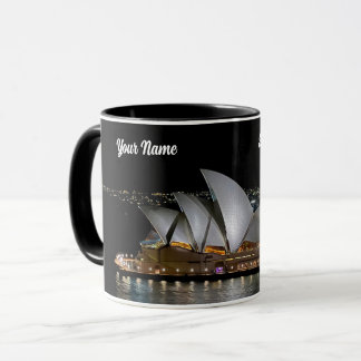 Sydney Opera House by Night, Australia, Photo Mug