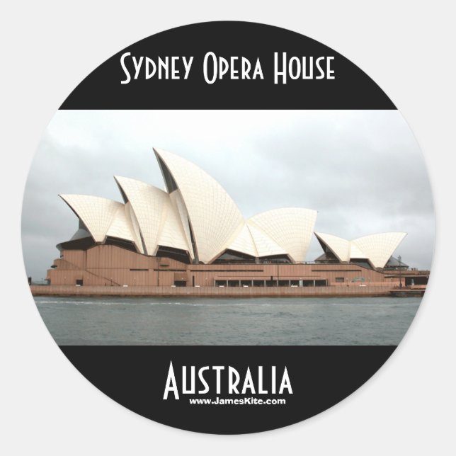 Sydney Opera House Classic Round Sticker (Front)