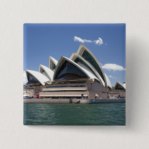 Sydney Opera House exterior, Sydney, New South 15 Cm Square Badge