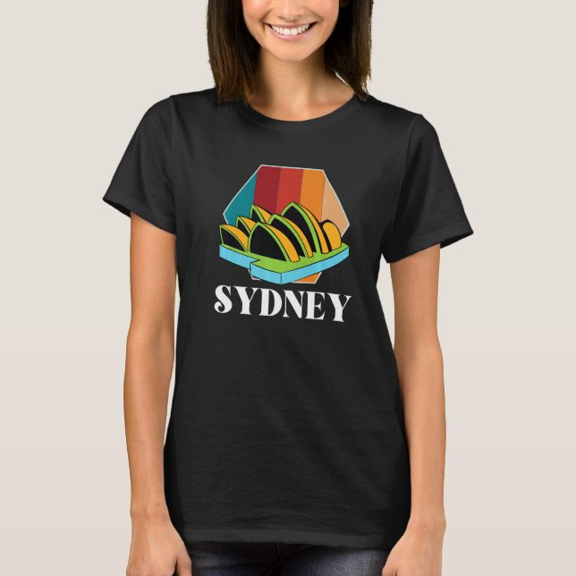 Sydney Opera House From Australia Harbour T-Shirt (Front)
