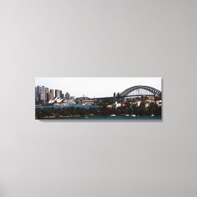 Sydney » Opera House & Harbour Bridge Canvas Print (Front)