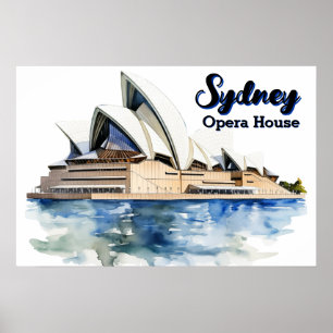  Sydney Opera House: Iconic Elegance by the Harbou Poster